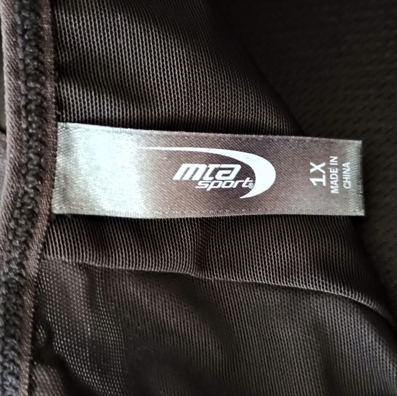 NWOT - MTA Sport Women's Black Sports Padded Bra 1X - Picture 4 of 5